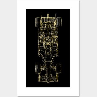 f1 car Posters and Art